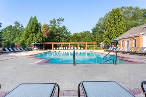 Sparkling swimming pool at The Columns at Hiram, 6736 Bill Carruth Pkwy., Hiram, GA 30141